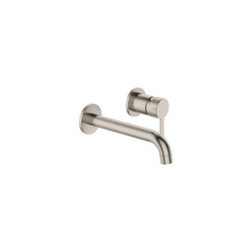 Main Image Mode Wall Basin Mixer Brushed Nickel Lead Free