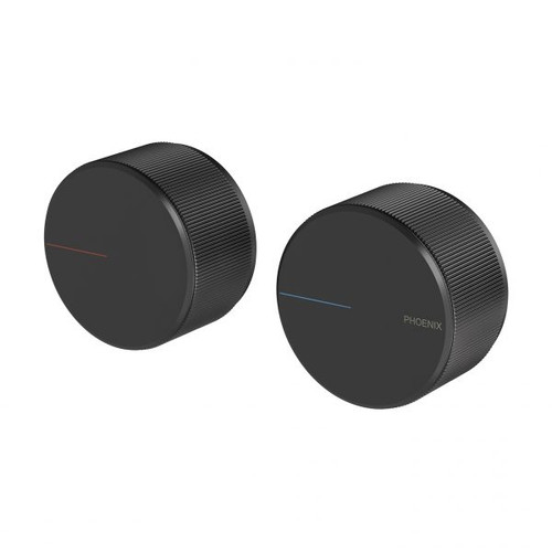 Axia Wall Top Assemblies 15mm Extended Spindles Matte Black 117-0670-10