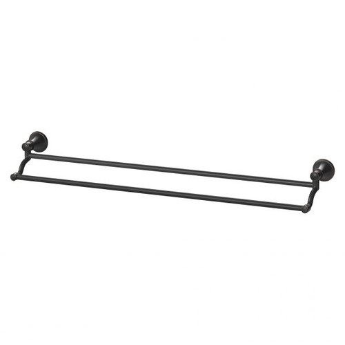 Nostalgia Double Towel Rail 760mm Antique Black NS811-33