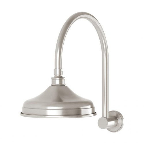 Nostalgia Vintage Shower Arm & Rose Brushed Nickel NS125-40