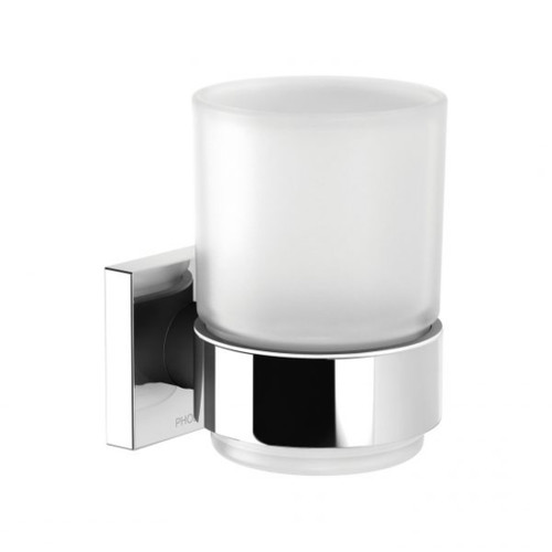 Radii Tumbler and Holder Square Chrome