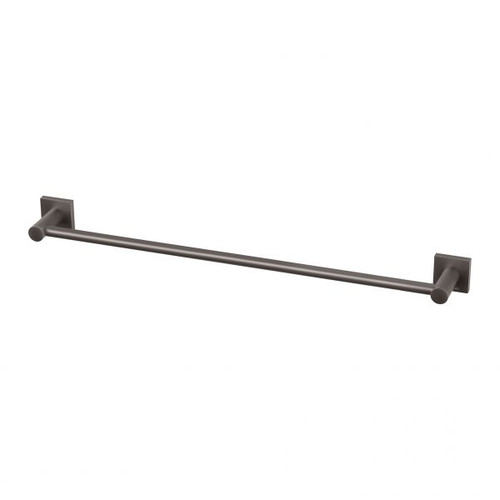 Radii Single Towel Rail 600mm Round Gun Plate Metal RA804 GM