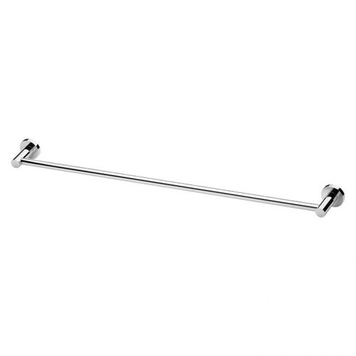 Radii Single Towel Rail 800mm Round Plate Chrome RA803 CHR