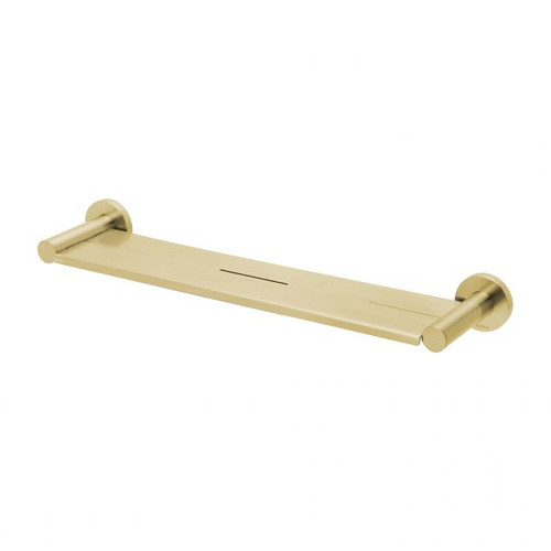 Radii Metal Shelf Round Plate Brushed Gold RA886-12