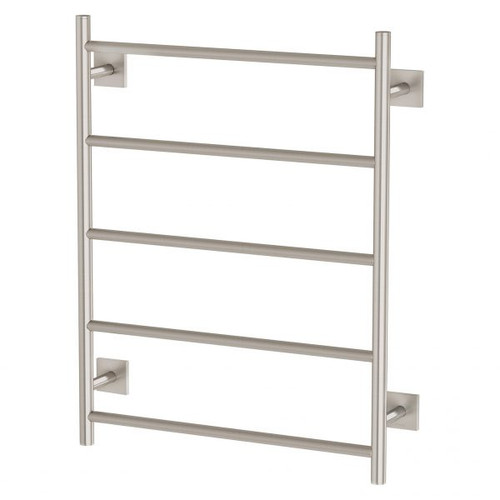 Radii Heated Towel Ladder 550 x 740mm Square Plate Brushed Nickel RS8750 BN
