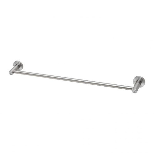 Radii Single Towel Rail Round Plate 600mm Stainless Steel RA804-51