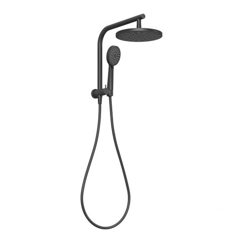 Vivid Slimline Compact Twin Shower Matte Black VS6510-10