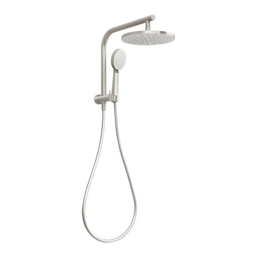 Vivid Slimline Compact Twin Shower Brushed Nickel VS6510-40