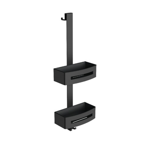 Edge Hanging Shower Caddy 2-Tier Matt Black
