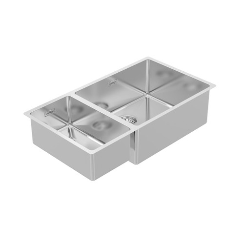 Kitchen Sink Double Bowl 795 x 440mm Right Hand Main Bowl