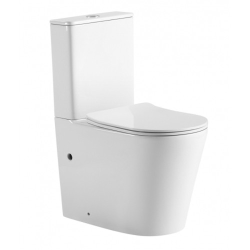 Tornado Zero Rim Back to Wall Toilet Gloss White