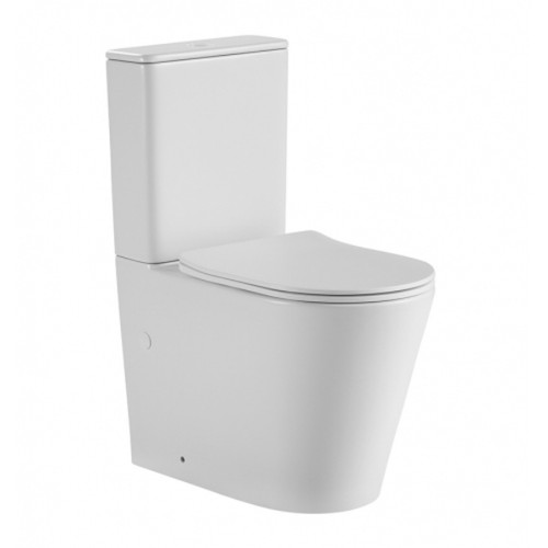 Tornado Zero Rim Back to Wall Toilet Matte White