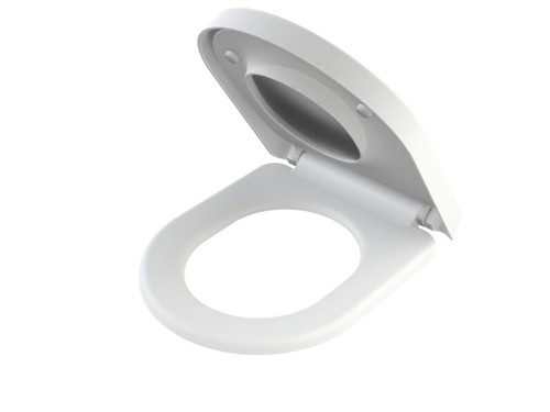 Family D Shape Toilet Seat GermGard White