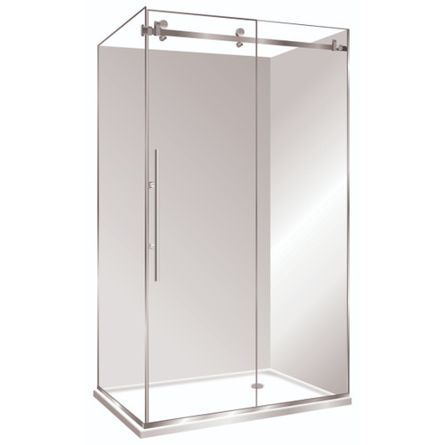 Symphony Premier Shower Set RH Flat Wall 1200 x 1000mm Silva SP12X1SIFWRH