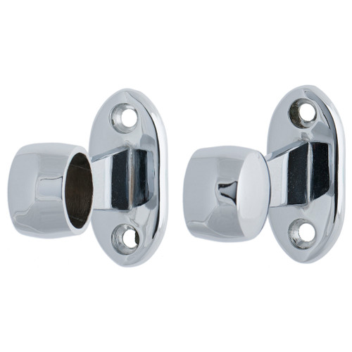Towel Rail End Bracket Chrome For 19mm Tube 024CP19TBP