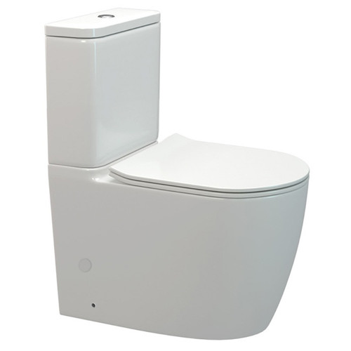 Uno Toilet Suite 630 x 795mm Back to Wall Close Coupled Soft Close Seat 14760.1