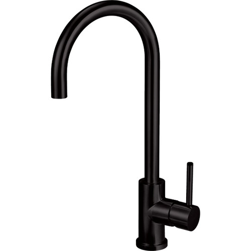 Aurora Kitchen Mixer AM022 Black PVD Stainless Steel Gooseneck WBP913022