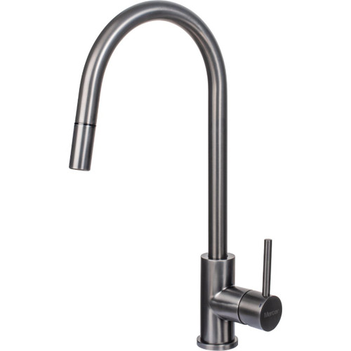 Aurora Kitchen Mixer AM013 Gunmetal PVD Stainless Steel Gooseneck Pullout WBP913013