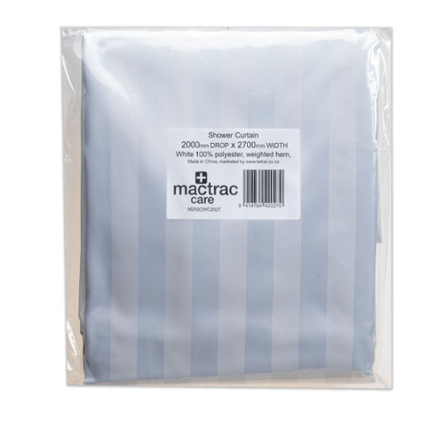 Shower curtain 2000mm X 2700mmw White