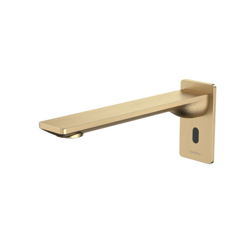 Urbane II Sensor Wall Outlet Brushed Brass 220mm