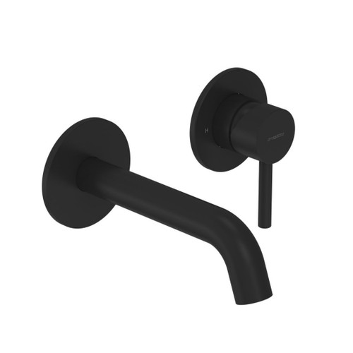Tube Wall Mount Mixer Matt Black