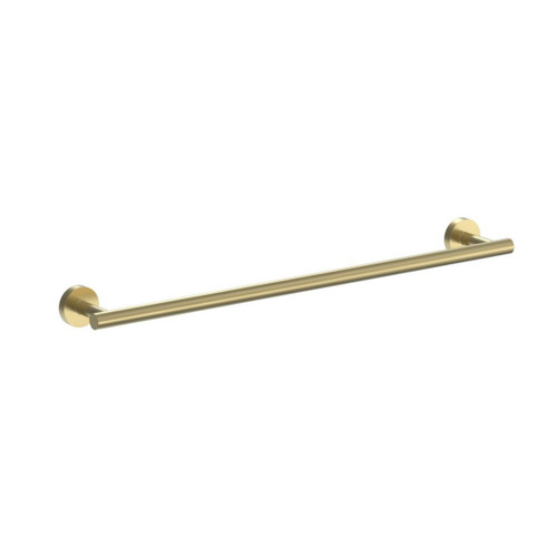 Tube Towel Rail 600mm Brushed Brass