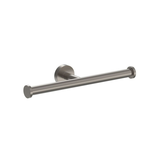 Tube Double Toilet Roll Holder Brushed Nickel