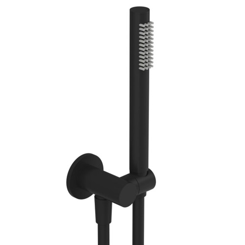 Tube Wall Mount Shower Kit Matt Black
