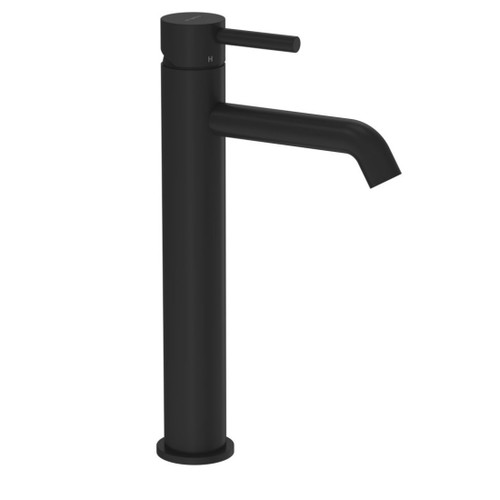 Tube Vessel Basin Mixer Matt Black