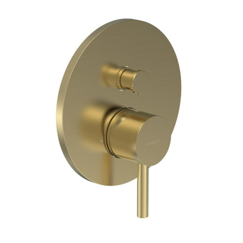 Tube Diverter Mixer Brushed Brass