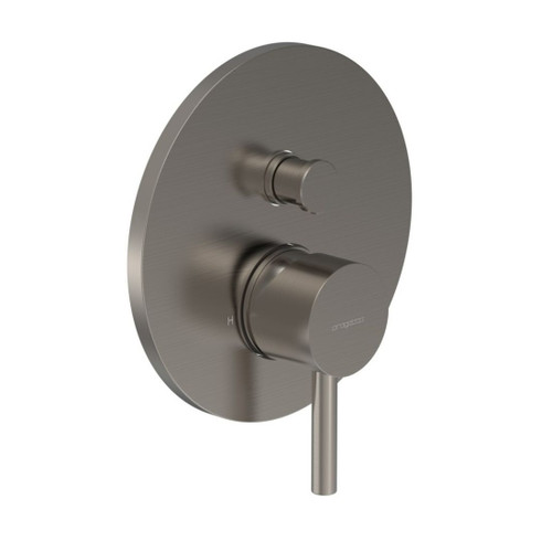 Tube Diverter Mixer Brushed Nickel