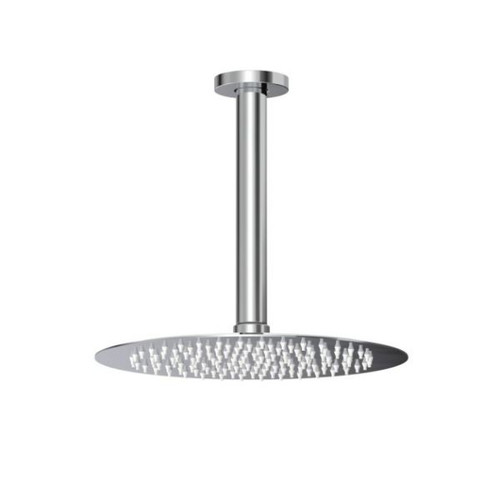 Tube Round Ceiling Mount Rainhead 250mm Chrome