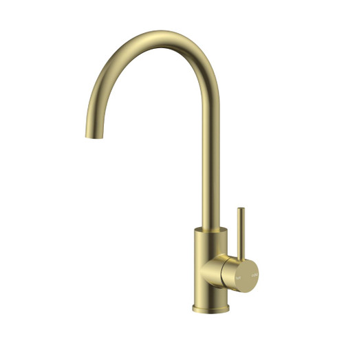 Swivel Spout Kitchen Mixer Brushed Gold