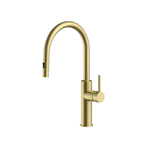 Extractable Kitchen Mixer Brushed Gold