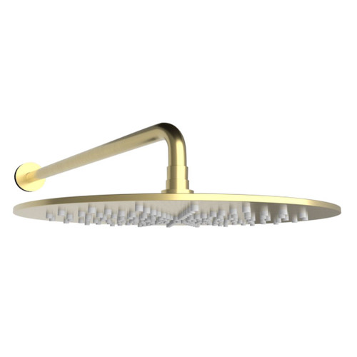Rain Shower And Wall Arm Brushed Gold
