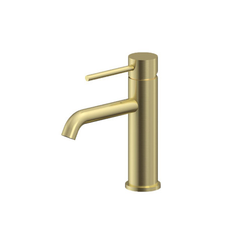 Standard Height Basin Mixer Brushed Gold