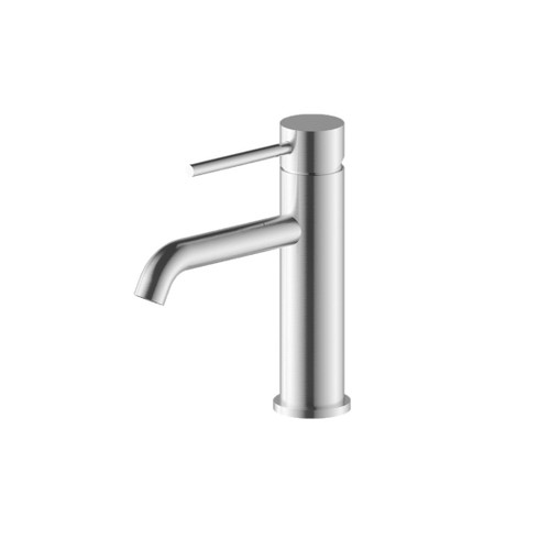 Standard Height Basin Mixer Brushed Stainless