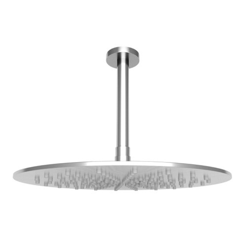 Rain Shower And Ceiling Arm Brushed Stainless