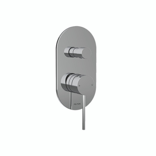 Linea Mains Pressure Diverter Mixer Chrome