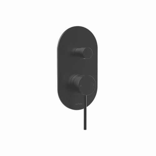 Linea Mains Pressure Diverter Mixer Black
