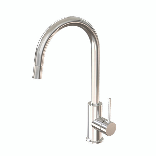 Linea Pull Out Sink Mixer Brushed Stainless