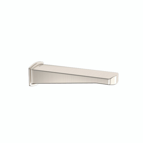 Que Bath Spout 1/2 inch Brushed Stainless Finish