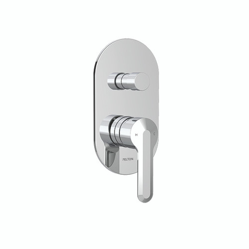 Slique Mains Pressure Diverter Mixer Chrome