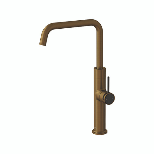 Tate Sink Mixer Brushed Bronze / Black