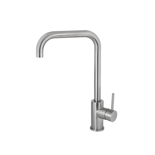 Deluna Sink Mixer D Spout Brushed Stainless