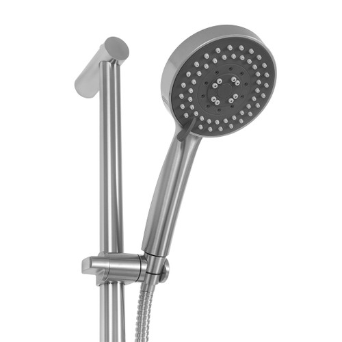 Deluna Multi Spray Handshower Set with Rail Brushed Stainless