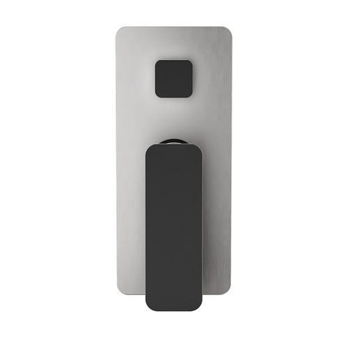 Energii Shower Mixer with Bath Diverter Brushed Nickel/Black