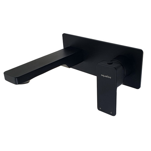Mia2 Wall Mounted Basin Mixer Black