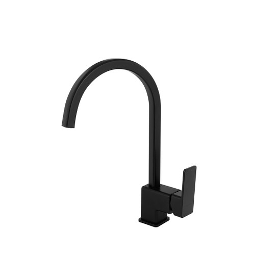 Main Image Mia2 Sink Mixer Gooseneck Black