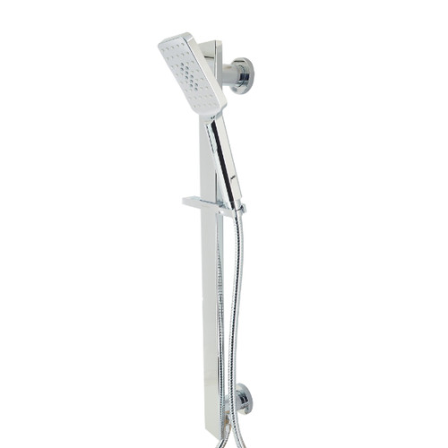 Prestigio Multi Spray Handshower Set Built-In Elbow Square Head Chrome